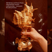 wooden diy sky sanctuary castle 3d model kit desk decor & gift