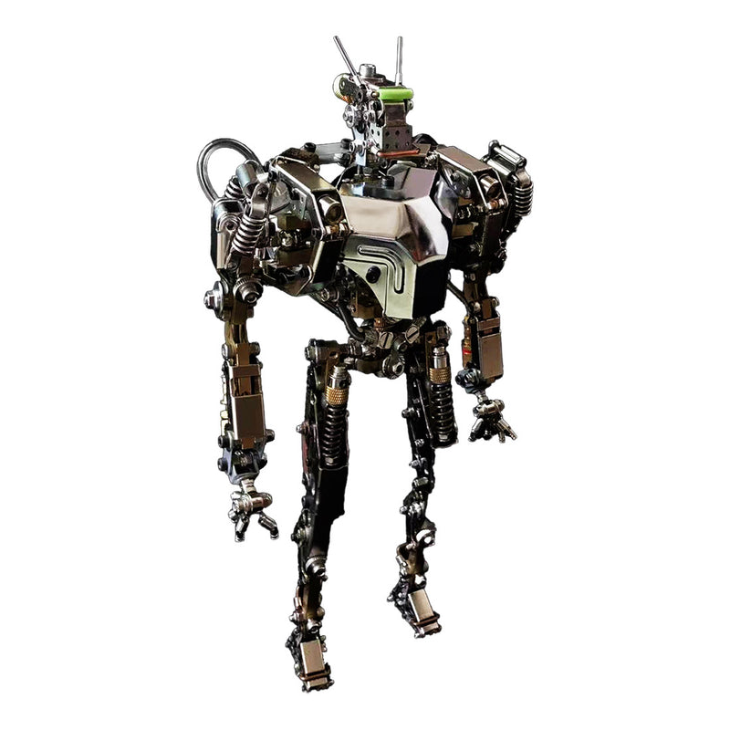 Humanoid-1 3D Metal Future Mech War Machine Model with Articulated Joints & Lights - EngineDIY