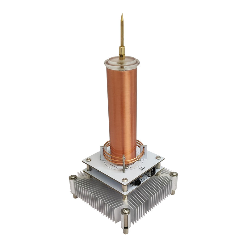 Singing Tesla Coil Music Kit Plasma Loudspeaker Wireless Transmission Experiment Desktop Toy Model - US Plug - EngineDIY