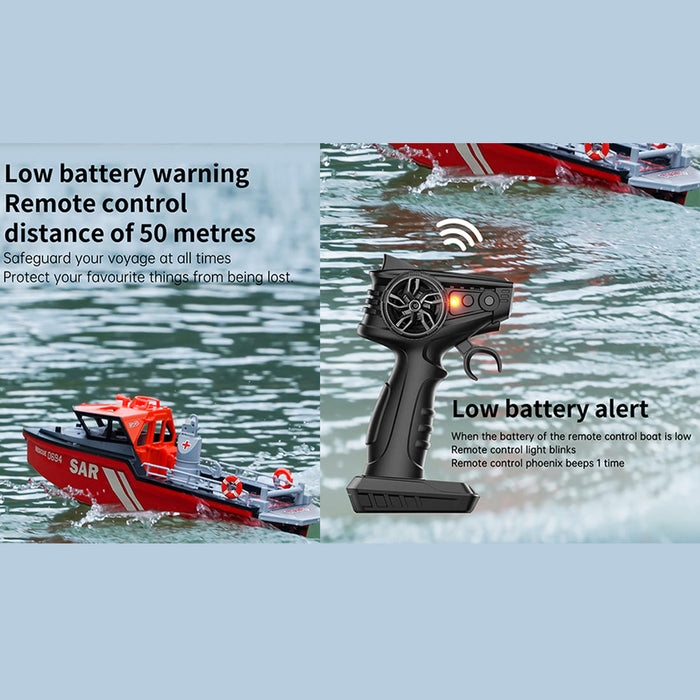 1/32 scale 2.4g 8km/h rc rescue boat model rtr version