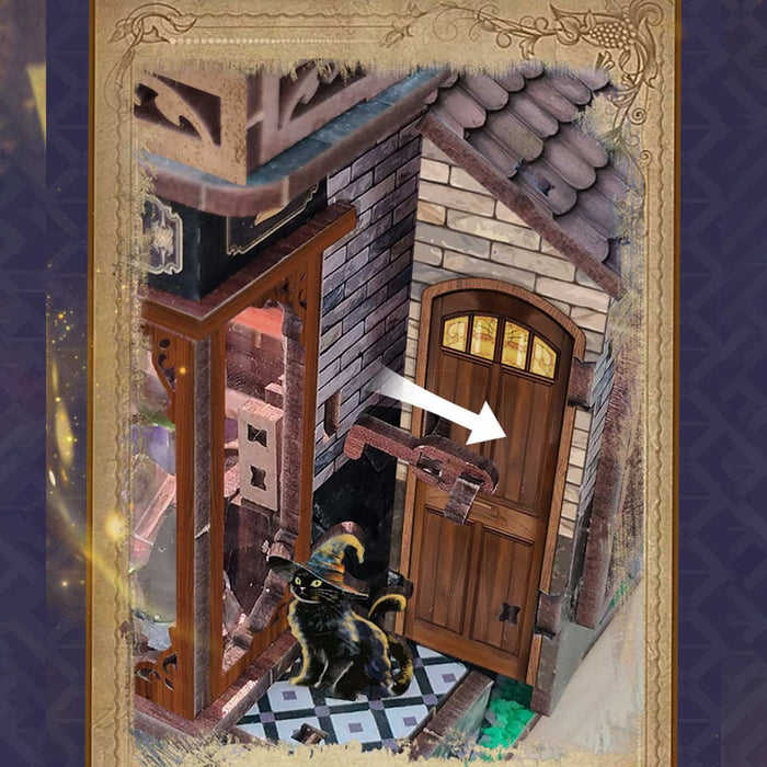 wooden time magic workshop diy miniature house 3d model kit