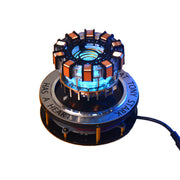 1:1 Scale MK1 Arc Reactor Floating Rotating LED Tech Desk Ornament - EngineDIY
