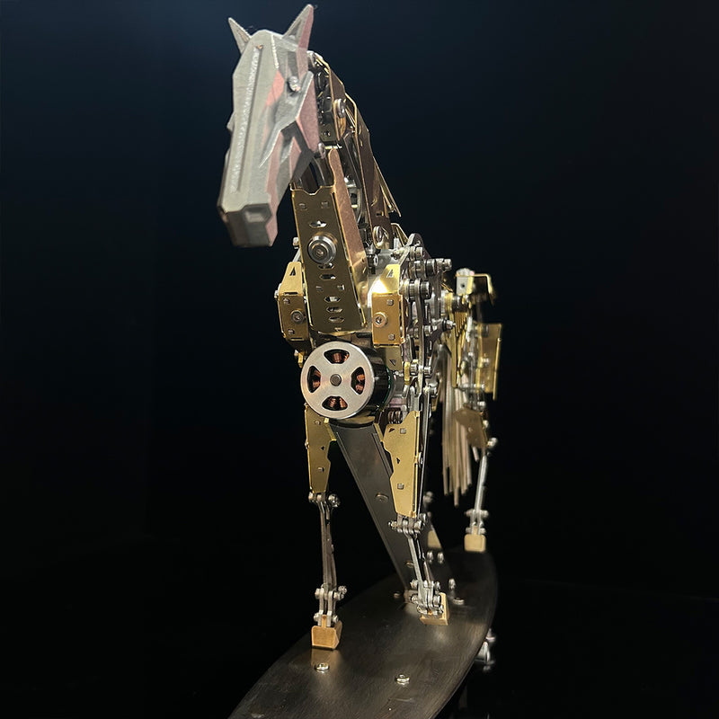 
mechanical running horse 3d metal puzzle kinetic horse assembly model kit 300pcs