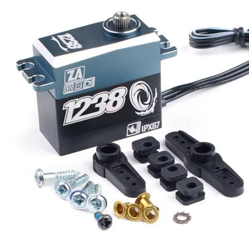 HV-CLS-1238 Steering Gear Waterproof All-Metal Gear High Voltage Brushless High-Speed Servo for Capo U4 RC Car (Bearing Capacity 36KG) - EngineDIY