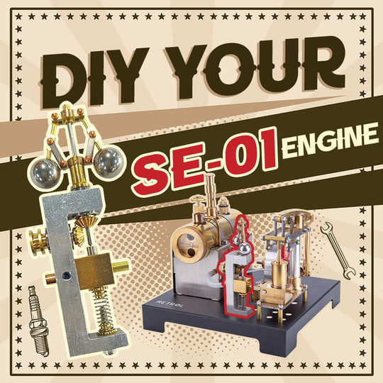 RETROL Mini Flyball Governor for RETROL SE-01 Steam Engine Model Kit