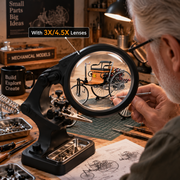 led helping hands magnifying glass with 3x/4.5x magnification
