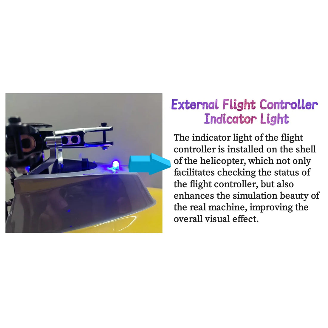 FLISHRC Agusta A109 500-Class RC Helicopter 2.4G 6CH with L7 Flight Controller & 4-Mode GPS Positioning – RTF Version - EngineDIY