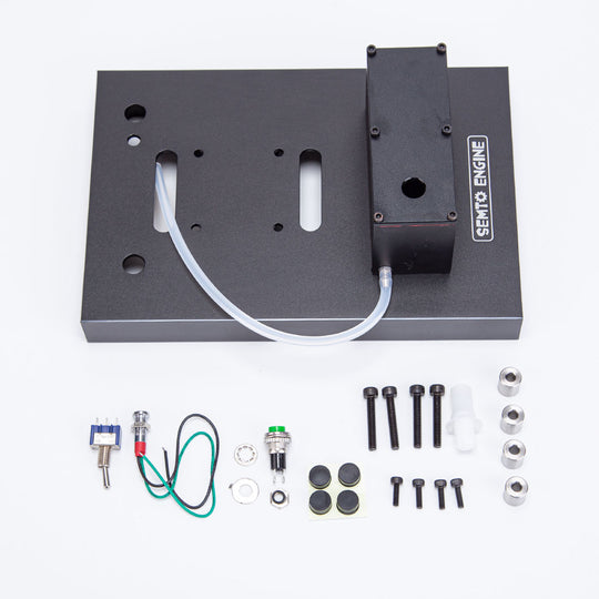 Full Metal One Key Start Stand with Fuel Tank and Fuel Pipe for SEMTO ST-NF2, TOYAN L200AC, OTTO MOTOR Engine - EngineDIY