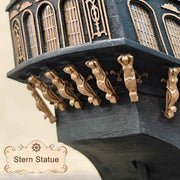 1/50 scale black pearl wooden pirate ship model kit