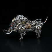 Raging Tusk 3D Metal Mechanical Boar Model Kit–DIY Steampunk Animal Assembly for Desktop Display