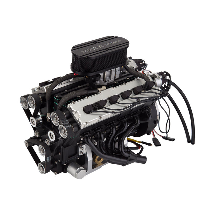 enjomor v12 engine model that works gs-v12 gas engine johnnyq90 large scale model v12 72cc chuan qi