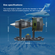 teching metal turbofan engine model kit that works build your own jet engine building set 