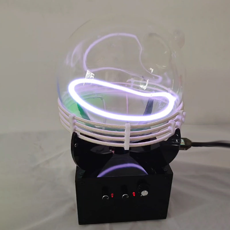 xenon gas glow ring reactor plasma sphere – interactive science desk toy