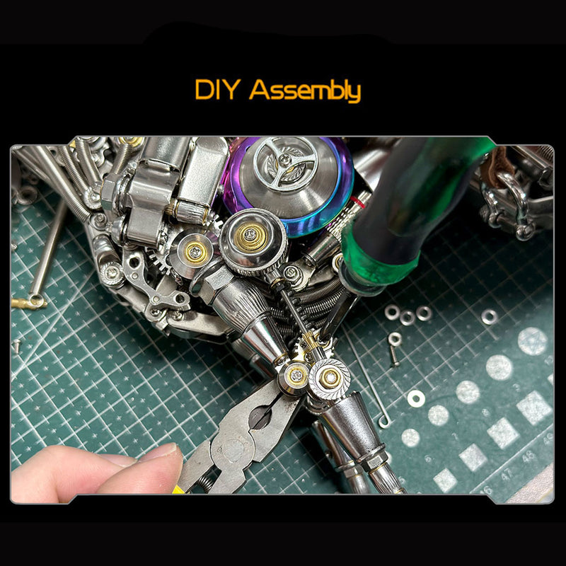 mechanical bionic horse 3d metal model kits diy 1500+pcs