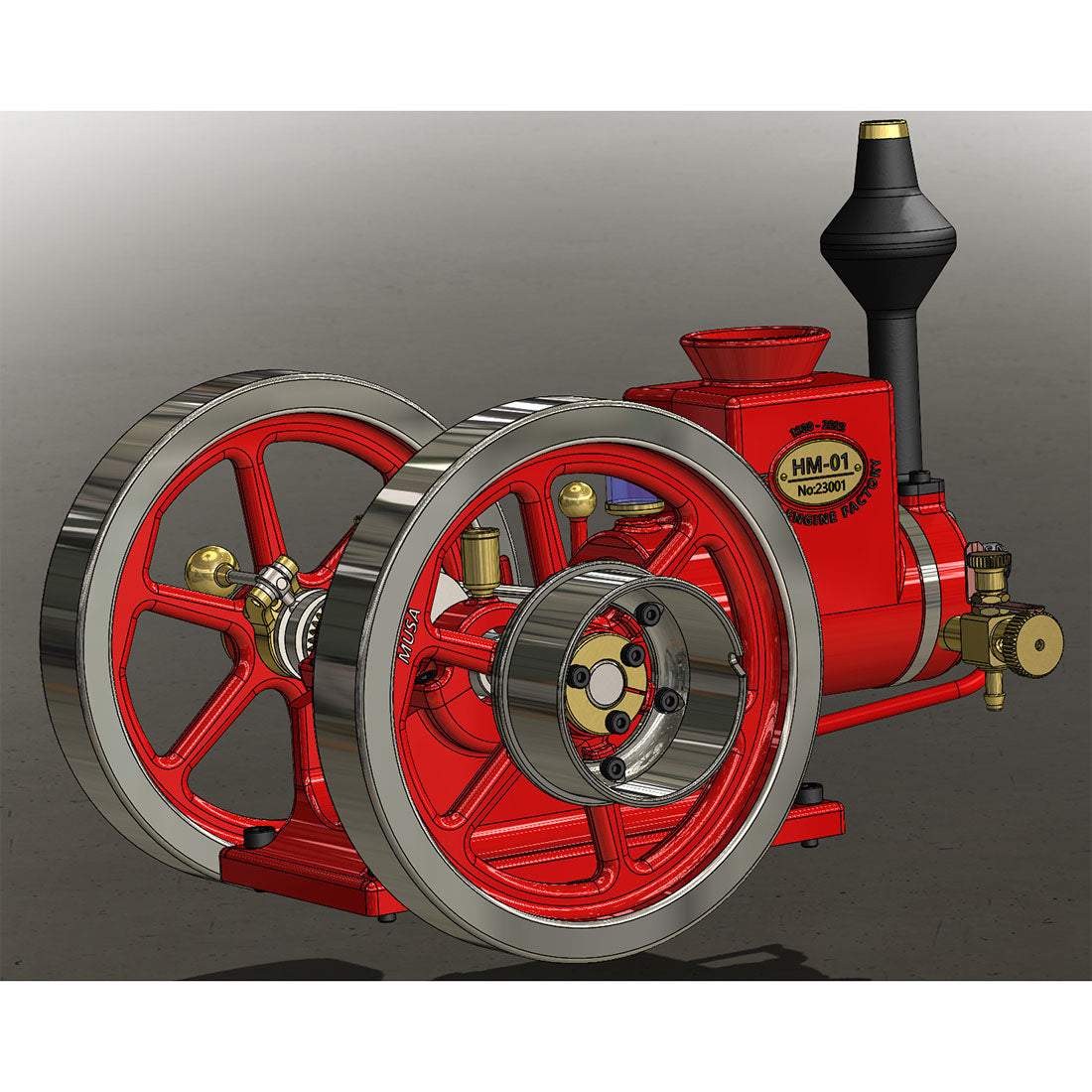 EngineDIY RETROL ENGINE HM-01 7cc Engine 4-stroke Horizontal Hit and Miss Internal Combustion Engine Model