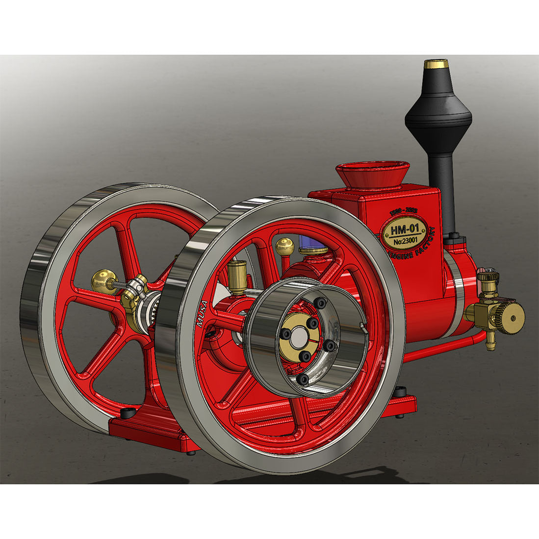 Hm01 Engine RETROL HM-01 7cc Antique Hit and Miss Engine 4-stroke Stationary Engin ...
