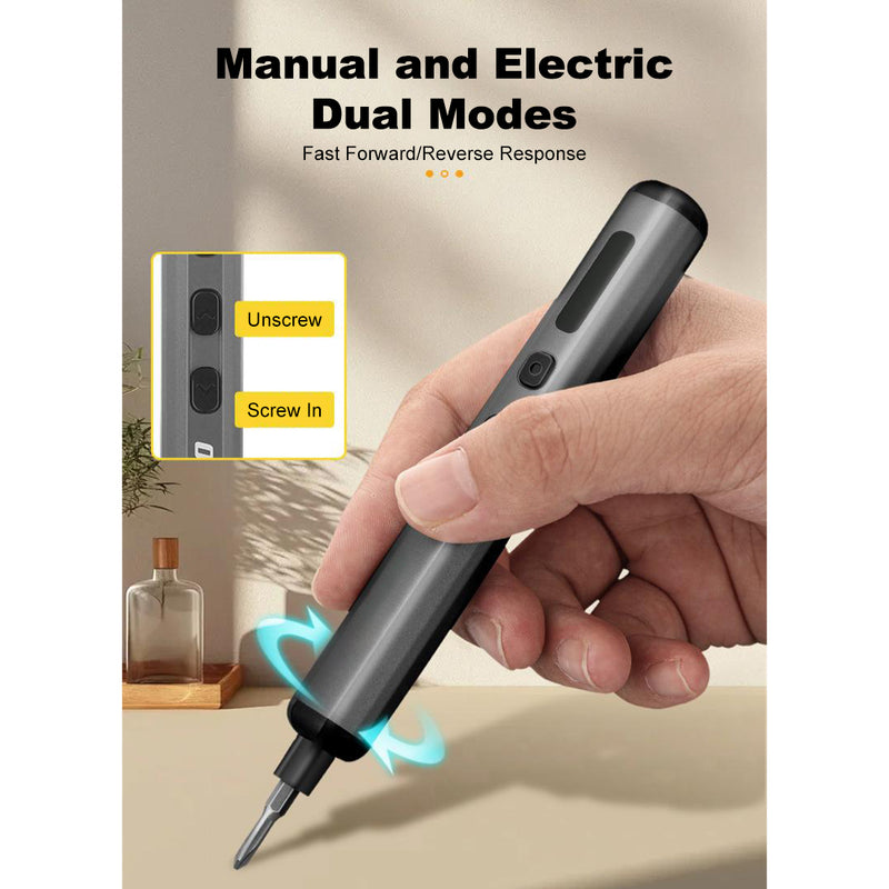 68-in-1 Precision Electric Screwdriver DIY Tools Set with LED Light for Models & Electronics