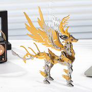 3d metal mechanical deer diy assembly model kit, futuristic desktop for adults and collectors