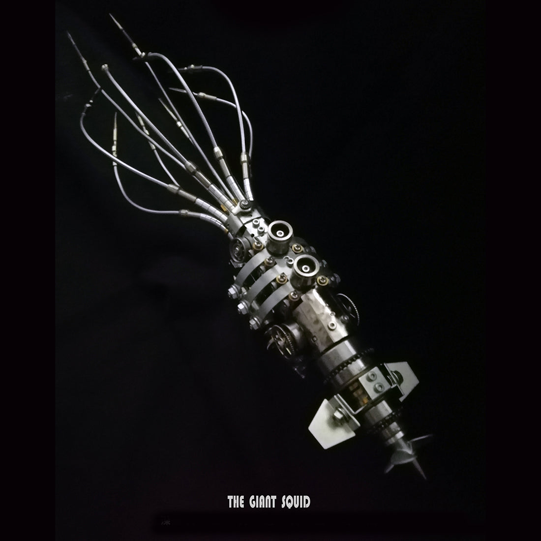 Puzzle 3D en métal à monter soi-même, calamar géant steampunk, kits d'assemblage en métal, ornement créatif