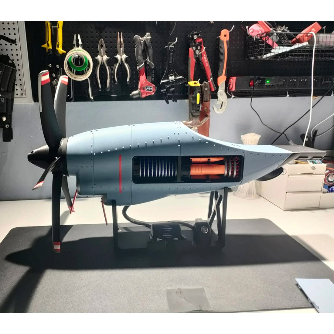 large turboprop engine model -3d printing aircraft (finished model)