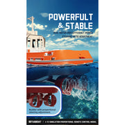 1/72 2.4ghz rc electric tugboat model rtr version