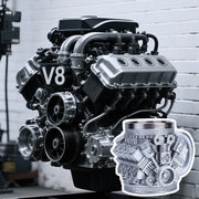 v8 engine coffee cup with stainless steel liner creative gift