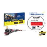 1/87 ho scale 0-4-0 old time steam locomotive model train set
