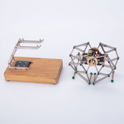 Mini Strandbeest Metal Mechanical Gear-Driven Walking Strandbeest Model with Stand Base for Experimental Science Demonstration - EngineDIY