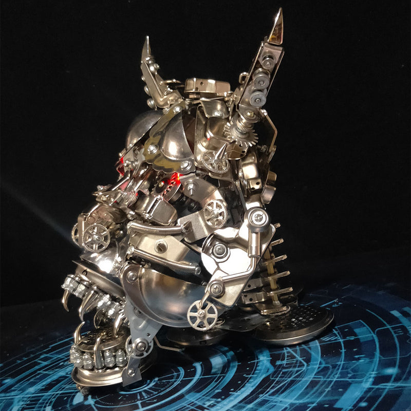 Hannya 3D DIY Mechanical Punk Japanese Ghast Mask Metal Assembly Model - EngineDIY