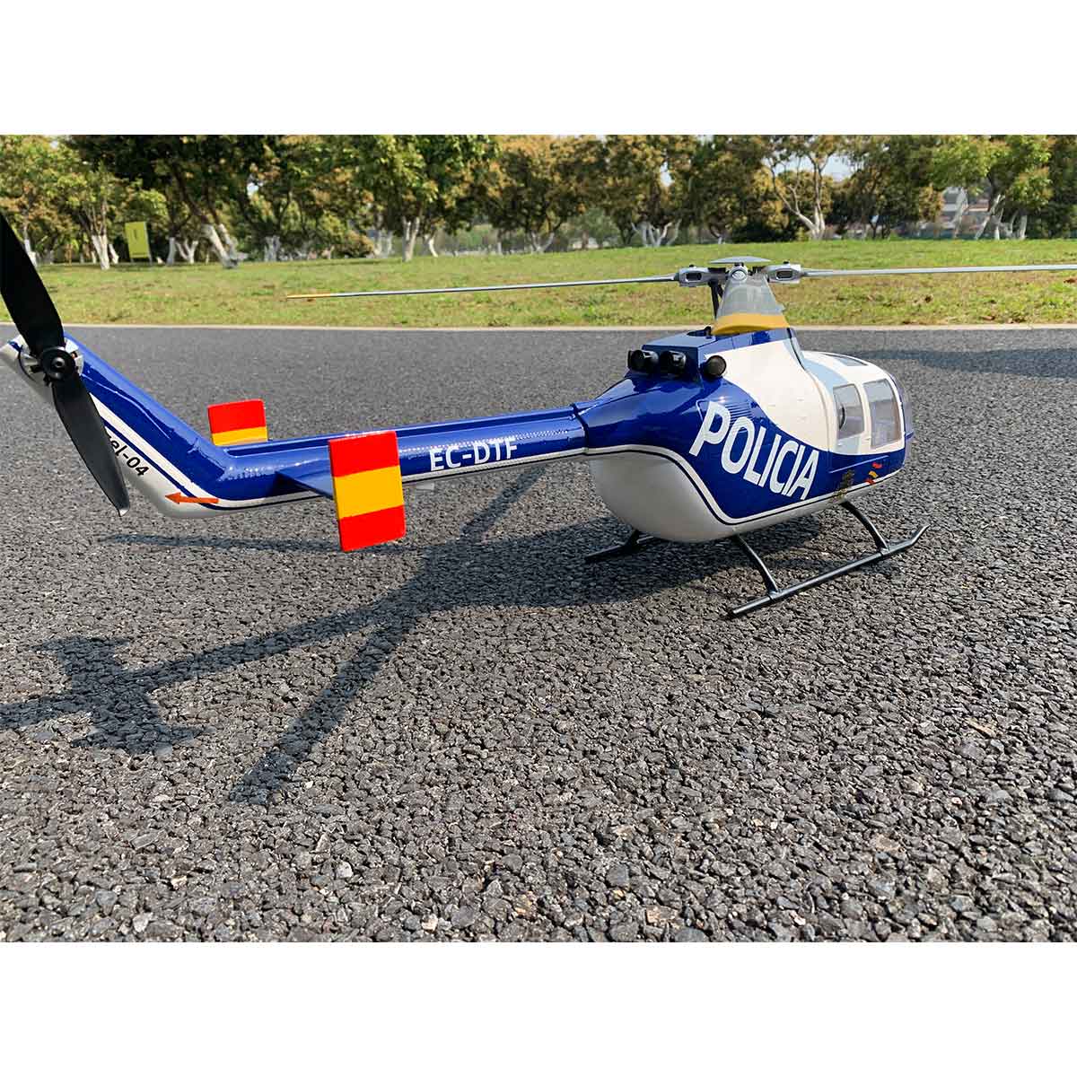 FLYWING BO105 470 Size 2.4G 6CH Military RC Helicopter With H1 Flight Controller,GPS and Adjustable Left/Right-Handed Controls