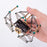 Mini Strandbeest Metal Mechanical Gear-Driven Walking Strandbeest Model with Stand Base for Experimental Science Demonstration