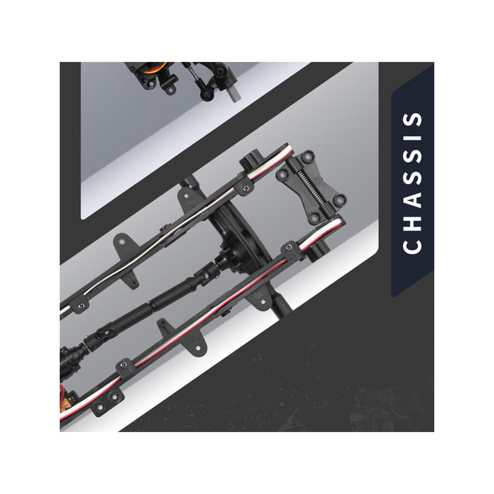 1/14 scale 2.4g full-proportional rc pickup truck with independent suspension and adjustable gear settings