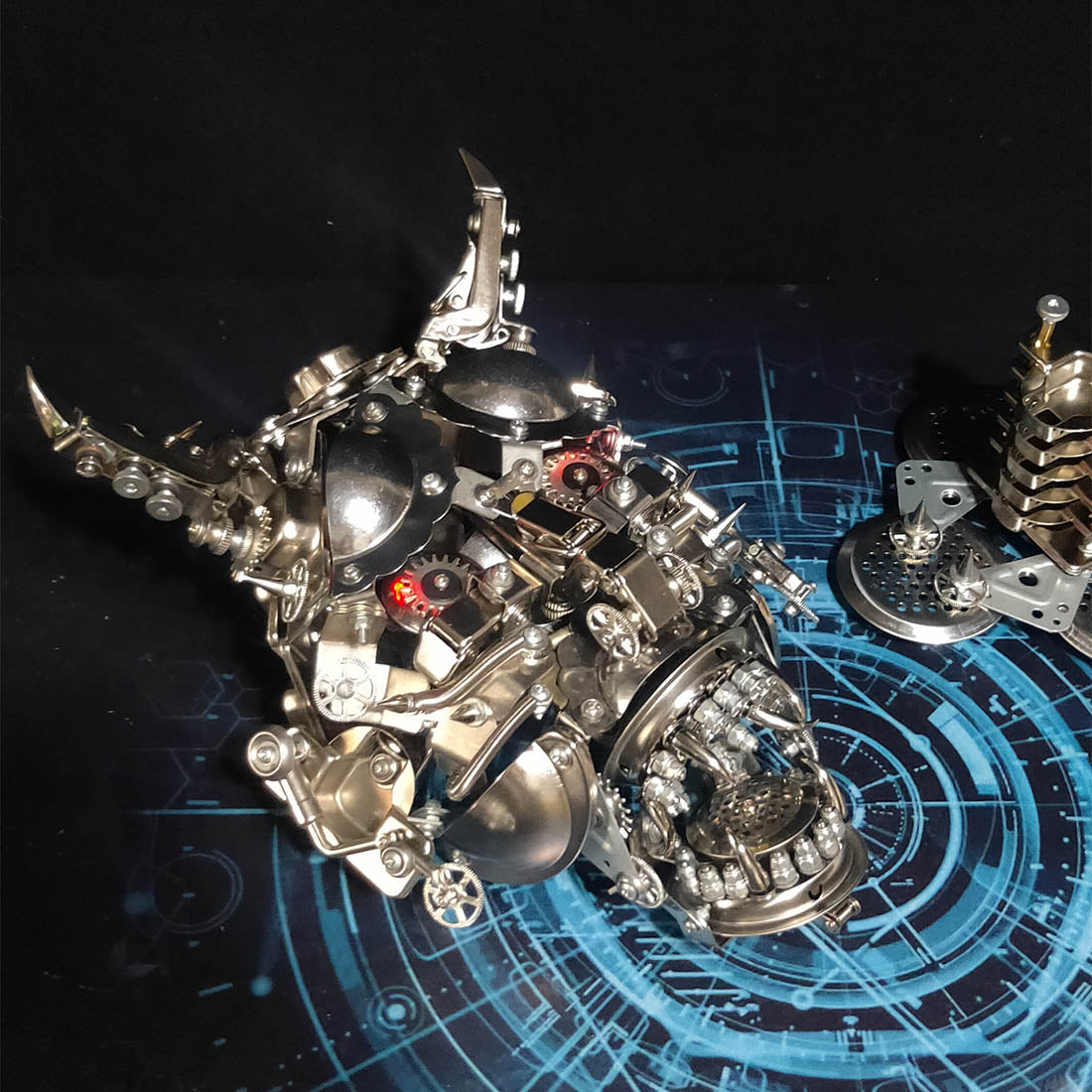 Hannya 3D DIY Mechanische Punk Japanische Ghast Maske Metall Montage Modell