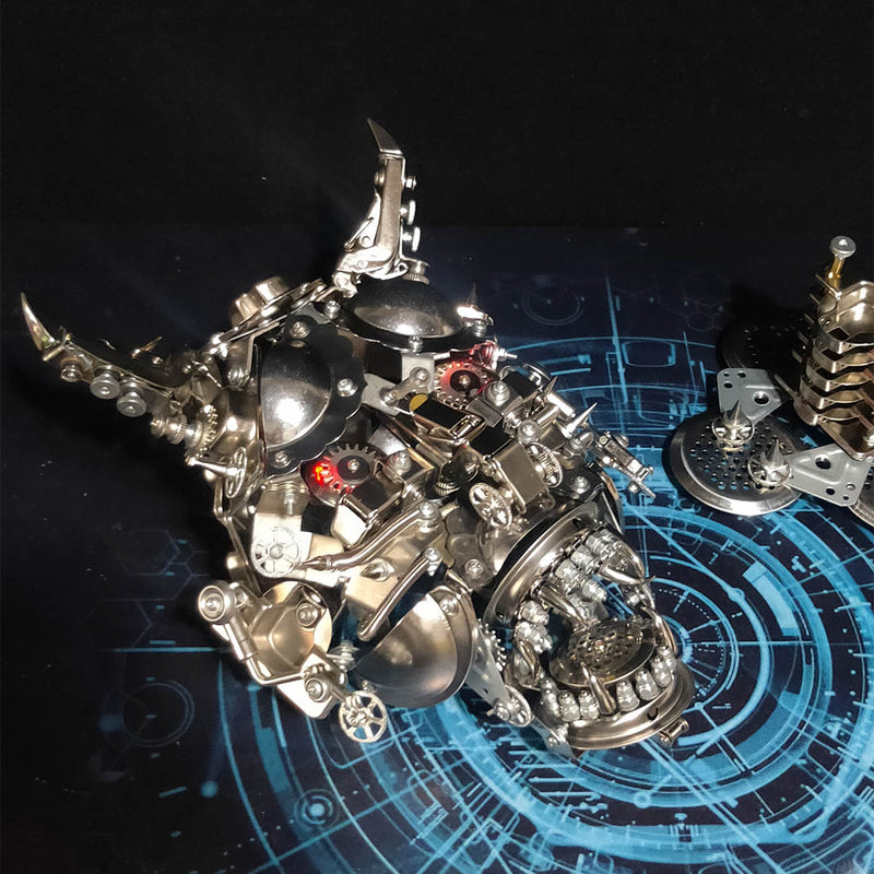Hannya 3D DIY Mechanical Punk Japanese Ghast Mask Metal Assembly Model - EngineDIY