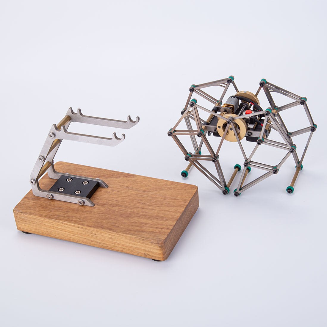 Strandbeest Simple Mini Strandbeest Metal Mechanical Gear-Driven Walking Strandbeest Mode ...