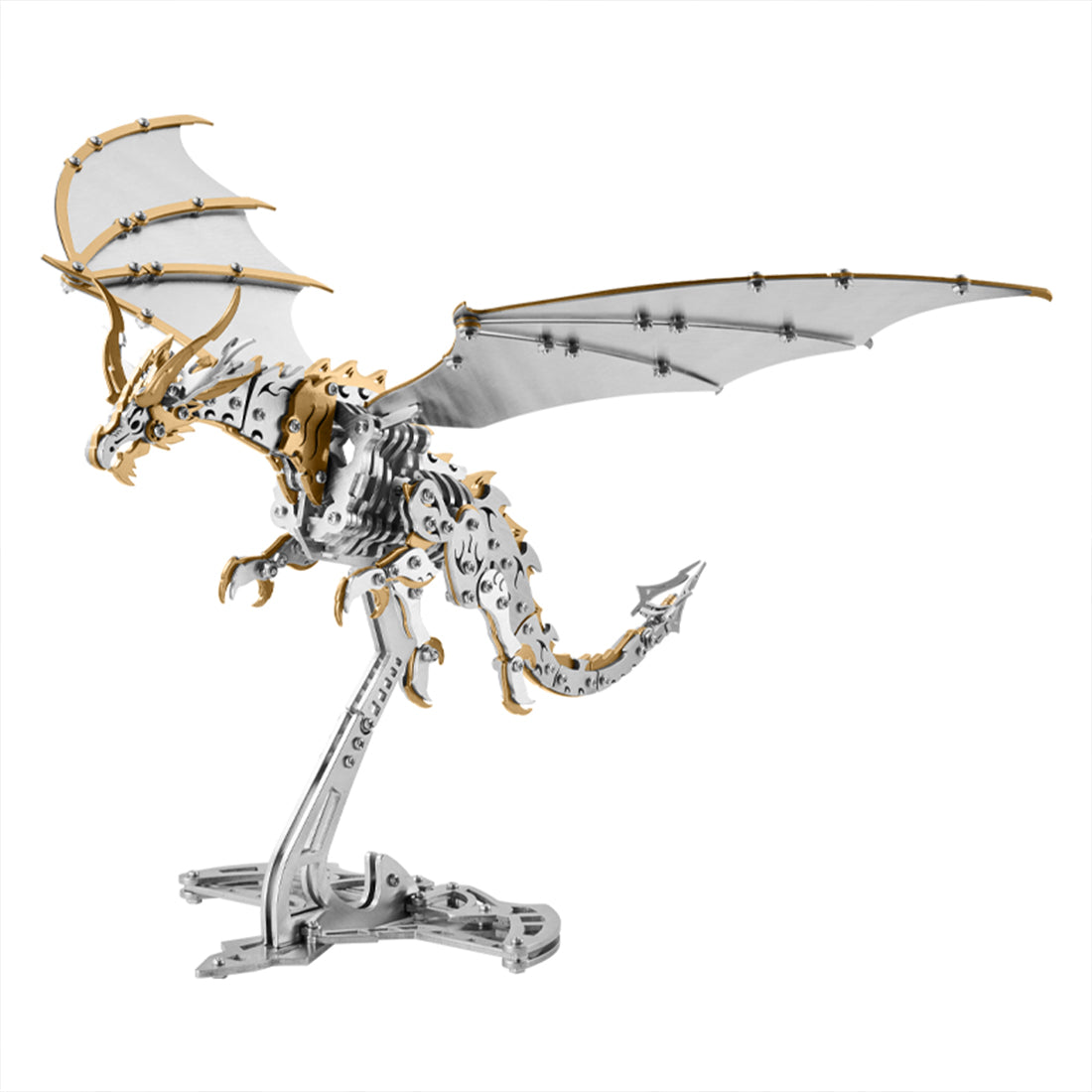 thunder pterosaur 3d metal mechanical bionic assembly model kit