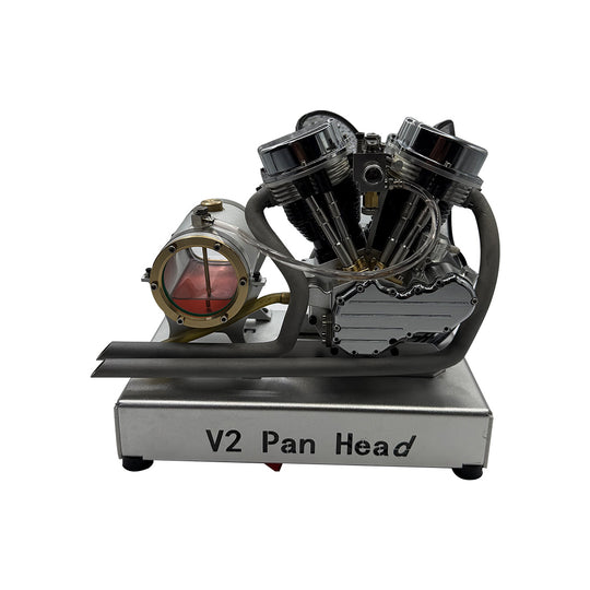 CISON FG-VT9 9cc V2 Engine V-Twin Dual Cylinder 4-Stroke Air-Cooled Gasoline Engine Motorcycle RC Engine Model - EngineDIY