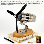 16-Cylinder Swash Plate Stirling Engine Model Aircraft Mechanical Engine Artwork Toy Gift - EngineDIY