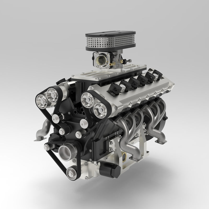 enjomor v12 engine model that works gs-v12 gas engine johnnyq90 large scale model v12 72cc chuan qi 
