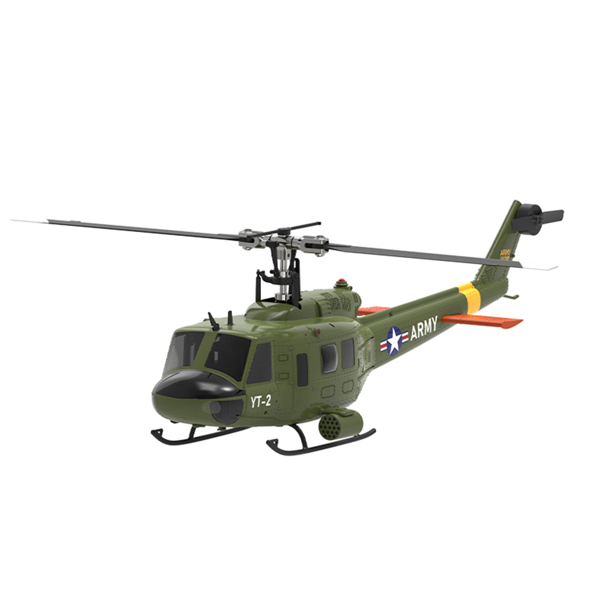 YU XIANG F07-V 1/34 Scale UH-1 Huey 2.4G 6CH Brushless Direct-Drive Flybarless RC Helicopter Model Mode 1/Mode 2 Switchable (RTF Version)