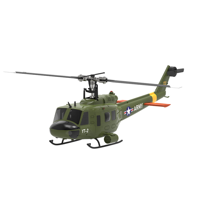 YU XIANG F07-V 1/34 Scale UH-1 Huey 2.4G 6CH Brushless Direct-Drive Flybarless RC Helicopter Model Mode 1/Mode 2 Switchable (RTF Version)