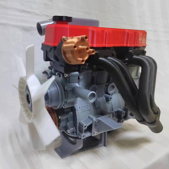 1/6 Scale R22 Inline Four-cylinder Engine Functional & Detachable FDM 3D Printed Engine Model Toy (Assembled Version)