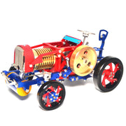 Flame Eater Vacuum Engine Stirling Wheel Tractor Model Educational Mechanical Vehicle Artwork - EngineDIY