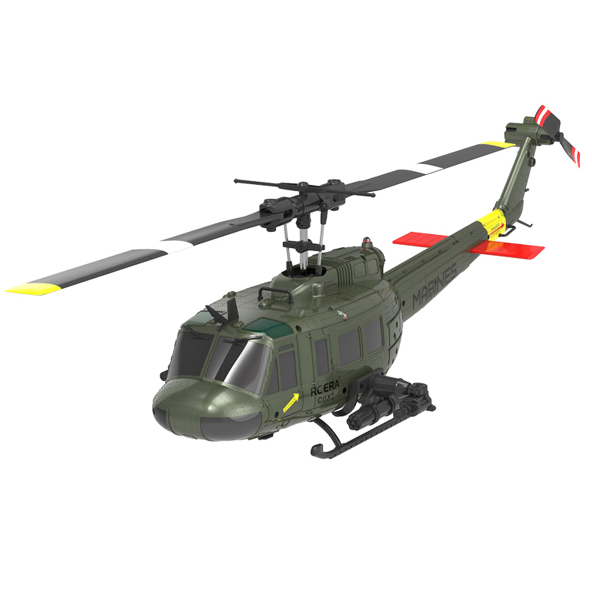 c032 1/48 scale uh-1 huey 2.4g 6ch flybarless rc hlicopter model
