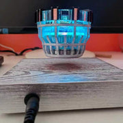 Magnetic Levitation Reactor with Light and Wooden Base Creative Sci-Tech Model - EngineDIY