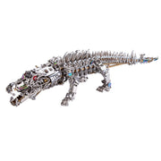 3D Metal Sleeping Crocodile DIY Metal Puzzle Model Kit Mechanical Assembly Crafts 1500+PCS - EngineDIY