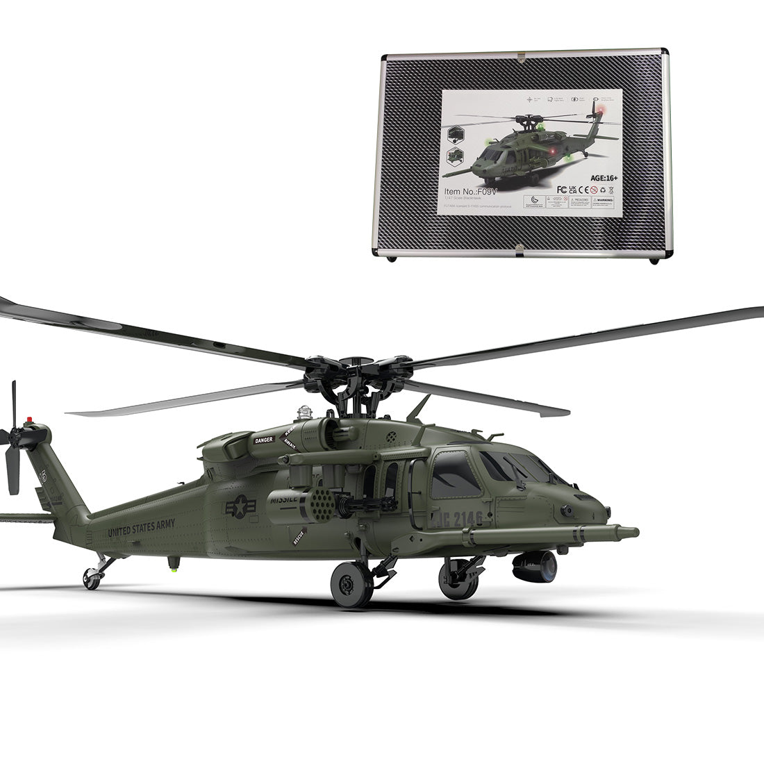 YU XIANG YXZNRC F09-V RC Helicopter 1/47 Scale 2.4G 6CH Dual