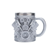 v8 engine coffee cup with stainless steel liner creative gift