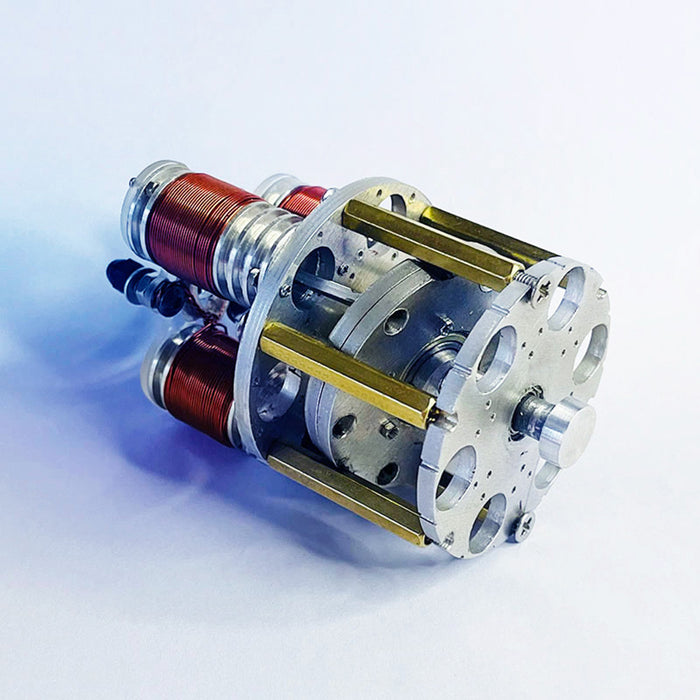 Mini Duke Engine Model 3-Cylinder Swashplate Engine Brushless Electromagnetic Motor Model Technology Toy