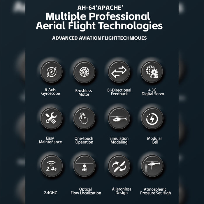 wolfbush & yu xiang f11-n ah64 apache rc helicopter – 1/32 scale 2.4g 6ch coaxial dual rotor with optical flow altitude hold